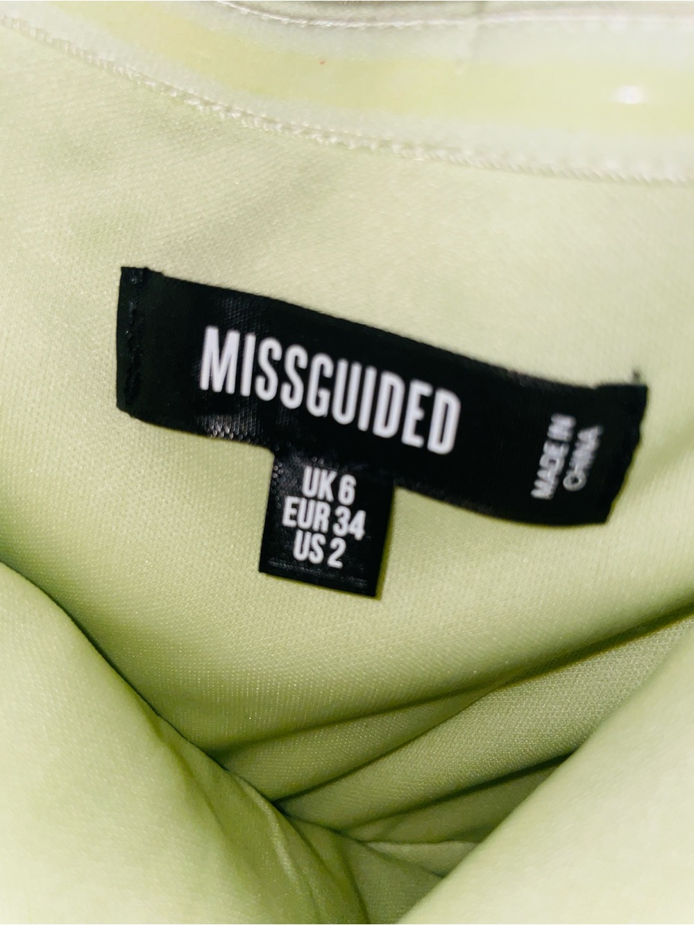 Missguided + Lime Green Tulle Ruffle Mini Dress - Picture 2 of 3